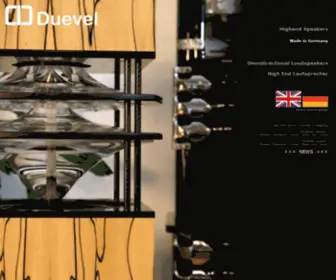 Duevel.com(Duevel omnidirectional high end loudspeakers) Screenshot