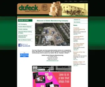 Dufeckwood.com(Dufeck Wood Products) Screenshot