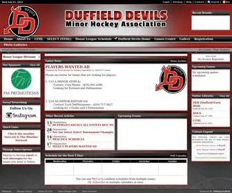 Duffieldhockey.ca(Duffield Devils Hockey) Screenshot