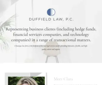 Duffieldlegal.com(Outside General Counsel) Screenshot