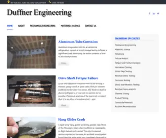 Duffnerengineering.com(Duffner Engineering specializes in failure analysis) Screenshot