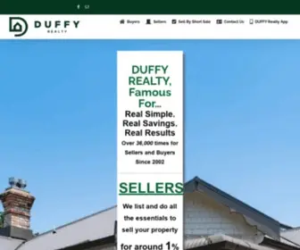 Duffyrealtyofatlanta.com(Sell Your Home for .0088 and Buy A Home and Share Our Commission) Screenshot