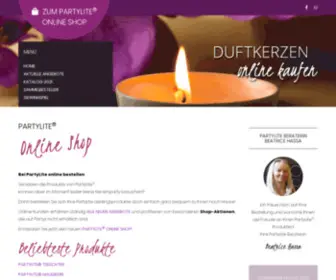 Duftkerzen-Online-Kaufen.de(PartyLite Angebote im Online Shop) Screenshot