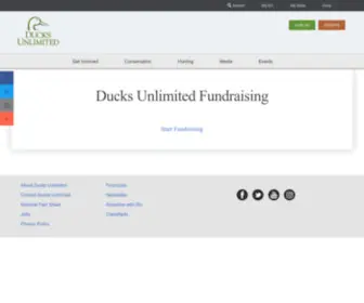 Dufundraising.com(Ducks Unlimited Fundraising) Screenshot