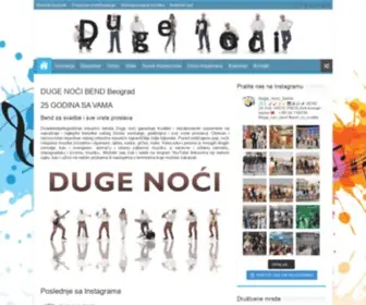 Dugenoci.com(Duge noći bend za savrseno vencanje) Screenshot