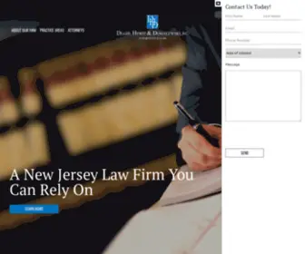 Dughihewit.com(New Jersey Attorneys) Screenshot