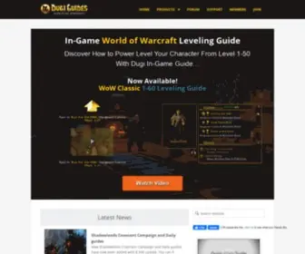 Dugiguides.com(World of Warcraft Level Guides 2010) Screenshot