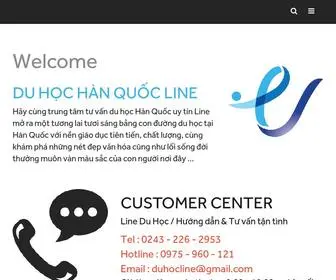 Duhochanquocline.com(Du học Hàn Quốc 2021 Giá Rẻ) Screenshot