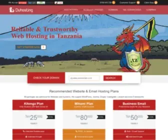 Duhosting.co.tz(Website) Screenshot