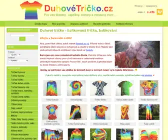Duhovetricko.cz(Duhové tričko) Screenshot