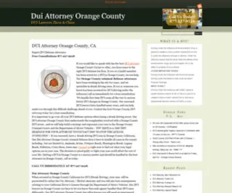 Duiattorneyorangecountyca.com(DUI Attorney Orange County CA) Screenshot