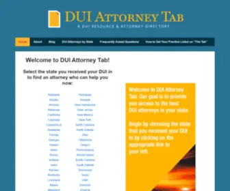 Duiattorneytab.com(DUI Attorney Tab) Screenshot