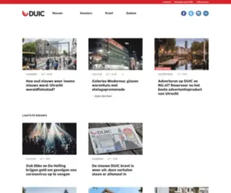 Duic.nl(De Utrechtse Internet Courant) Screenshot
