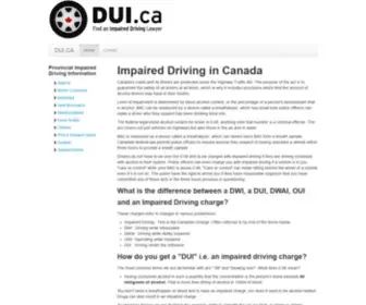 Dui.ca(Drunk Driving in Canada) Screenshot