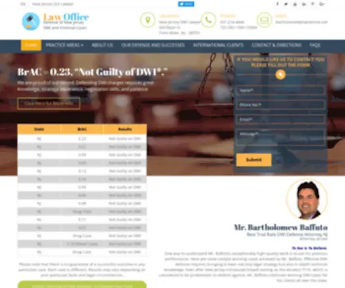 Duilawofficenewjersey.com(New Jersey DUI Lawyer) Screenshot