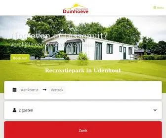Duinhoeve.nl(Recreatiepark Duinhoeve) Screenshot