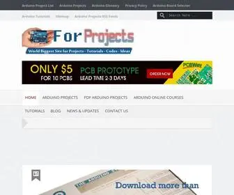 Duino4Projects.com(Use Arduino for Projects) Screenshot