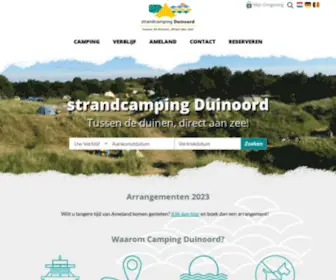 Duinoord.net(Welkom op de website van camping Duinoord op Ameland) Screenshot