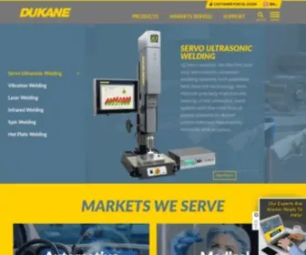 Dukane.com(Global Leader in Plastic Welding Technologies) Screenshot