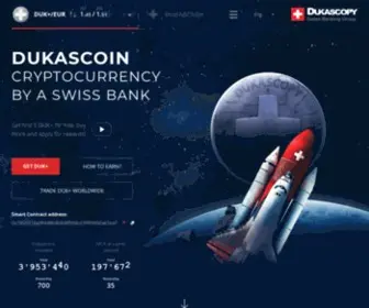 Dukascoin.com(Swiss Bank Cryptocurrency) Screenshot