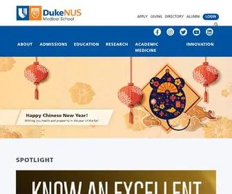 Duke-NUS.edu.sg(Duke-NUS Medical School) Screenshot