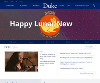 Duke.edu(Duke University) Screenshot