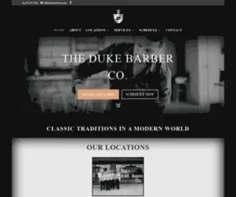 Dukebarberco.com(The Duke Barber Co) Screenshot