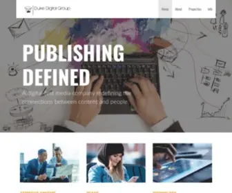 Dukedigitalgroup.com(Publishing Defined) Screenshot