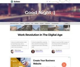 Dukeo.com(Work Revolution In The Digital Age) Screenshot