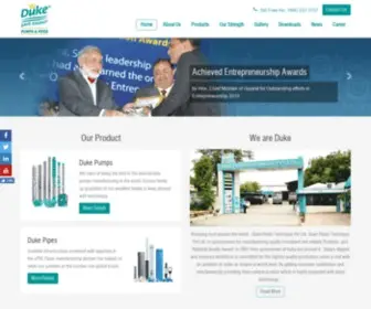 Dukeplasto.com(Duke pumping solutions private limited submersible pumps) Screenshot