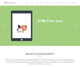 Dukescript.com(Puts the Java in JavaScript) Screenshot