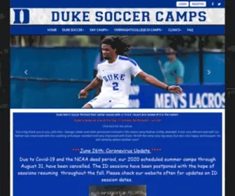 Dukesoccercamp.com(Duke Soccer Camp) Screenshot