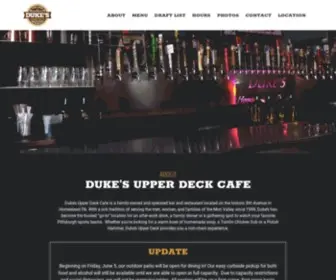 Dukesupperdeck.com(Duke’s Upper Deck Cafe) Screenshot