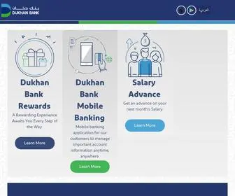 Dukhanbank.com(Dukhan Bank is Qatar's Best Retail Bank (2015)) Screenshot