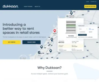 Dukkaan.ae(Rent shelves directly from retail stores in UAE) Screenshot