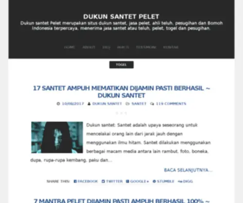 Dukunsantet.com Screenshot