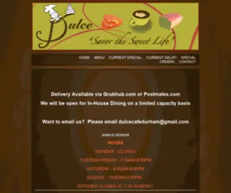 Dulcecafedurham.com(Dulce Cafe Durham) Screenshot