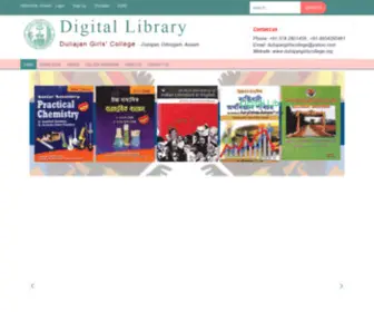 Duliajangirlscollegedigitallibrary.org(Digital Library) Screenshot