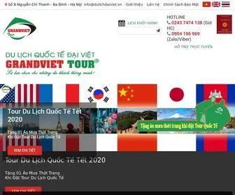 Dulichdaiviet.com(Công ty Du lịch Quốc Tế Đại Việt (GrandViet Tour)) Screenshot
