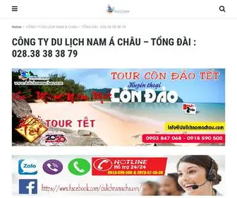 Dulichnamachau.vn(CÔNG TY DU LỊCH NAM Á CHÂU) Screenshot