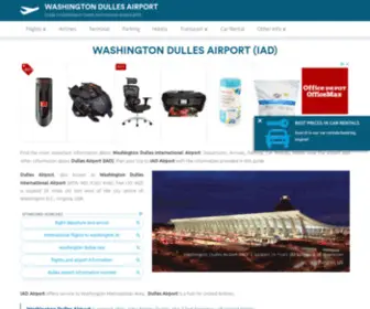 Dulles-Airport.com(Washington Dulles Airport (IAD)) Screenshot