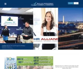 Dulleschamber.org(Dulles Regional Chamber of Commerce) Screenshot