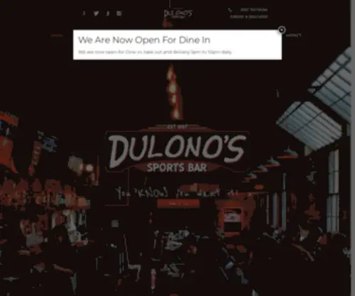 Dulonospizza.com(Sports Bar) Screenshot