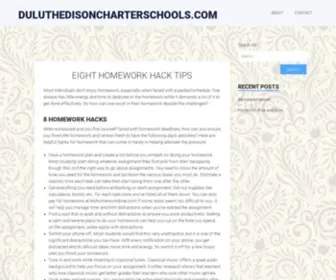 Duluthedisoncharterschools.com(8 Tips And Tricks For Your Homework) Screenshot