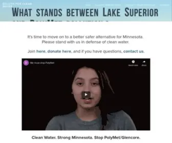 Duluthforcleanwater.org(Duluth for Clean Water) Screenshot