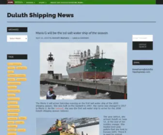 Duluthshippingnews.com(Duluth Shipping News) Screenshot