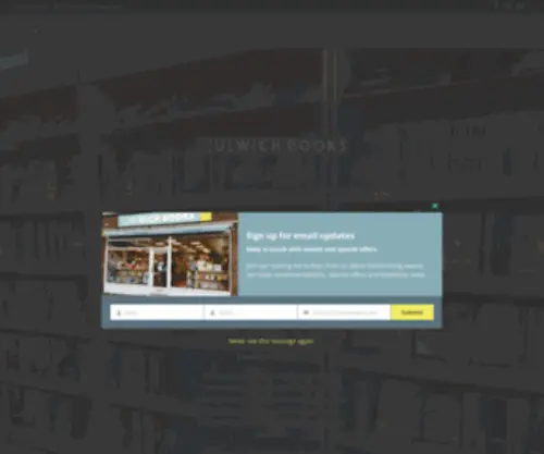 Dulwichbooks.co.uk(Dulwich Bookshop) Screenshot
