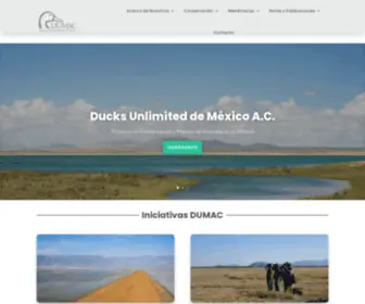 Dumac.org(Ducks Unlimited de México) Screenshot