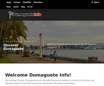 Dumagueteinfo.com(We are Dumaguete Info) Screenshot