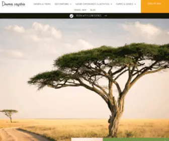 Dumasafaris.com(African Luxury Safaris) Screenshot